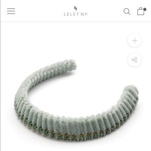 Lelet NY Muppet Wide Crystal Crown in Seafoam